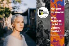 Portrait Helene Bukowski mit ihrem Buch