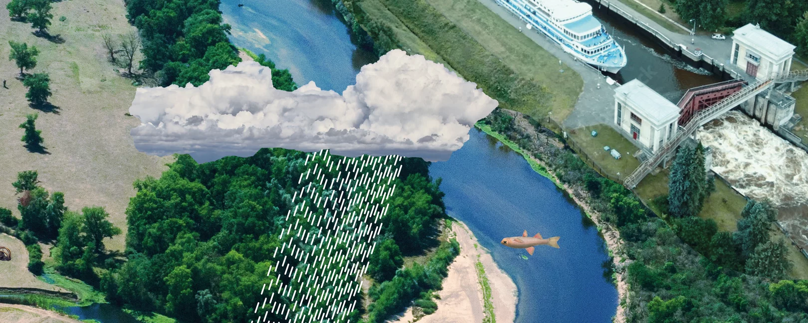 Bild von einem Fluss