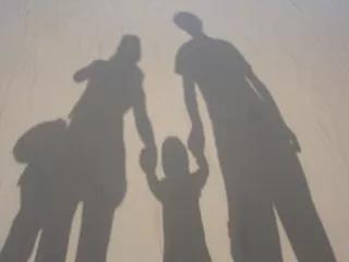 Schattenbild Familie